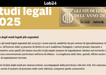 Geremia & Invernizzi Studio Legale tra gli Studi Legali dell’Anno nel settore penale